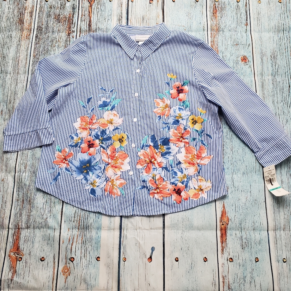 Alfred Dunner Multicolor Blouse